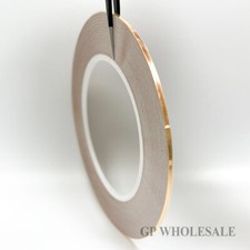 2mm Wide Single Conductive Copper Foil Tape, One Side Adhesive for EMI Shielding