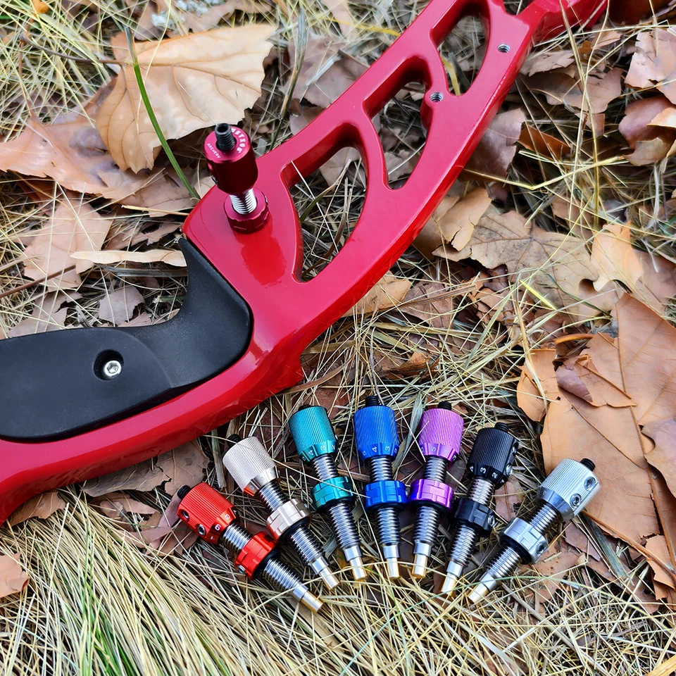 Archery Magnetic Aluminum Arrow Rest Cushion Pressure Plunger Set Recurve Bow - Image 2 of 4