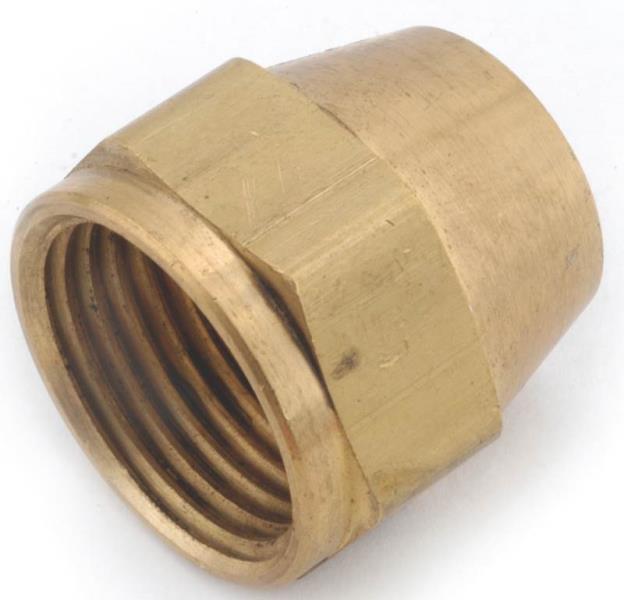 NEW LOT (10) USA  BRASS 1/4" PIPE  TUBING SHORT FLARE NUTS 5122544