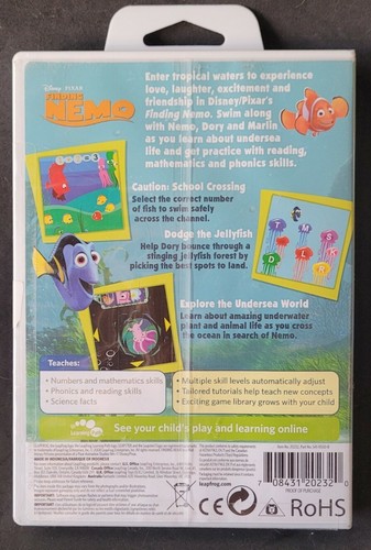 LEAPFROG Leapster "FINDING NEMO" Learning Game Cartridge 2008 BRAND NEW SEALED - Picture 3 of 3