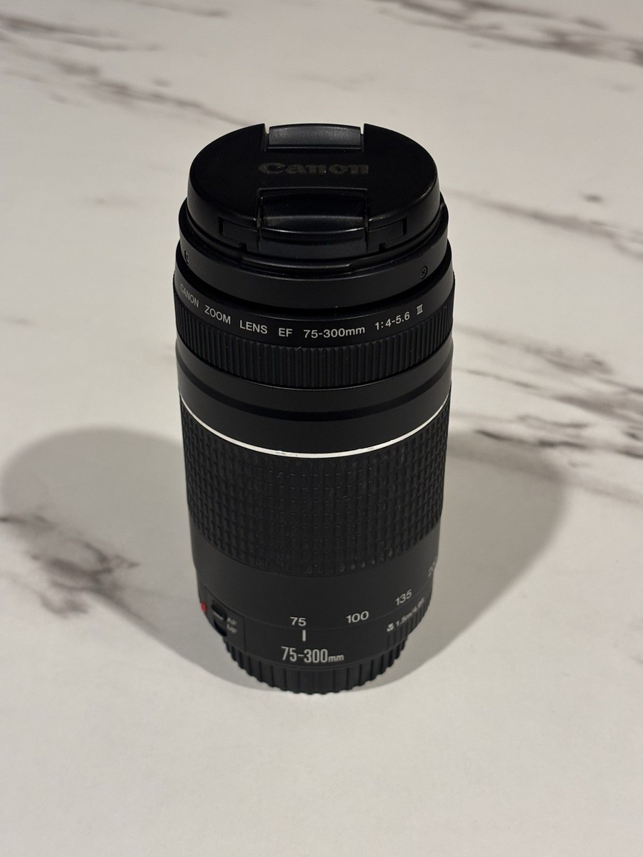Canon EF 75-300mm f/4-5.6 III Telephoto Zoom Lens *New* | eBay