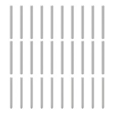 30Pcs 4mm x 60mm Dowel Pins, 304 Stainless Steel Round Head Pin, Silver