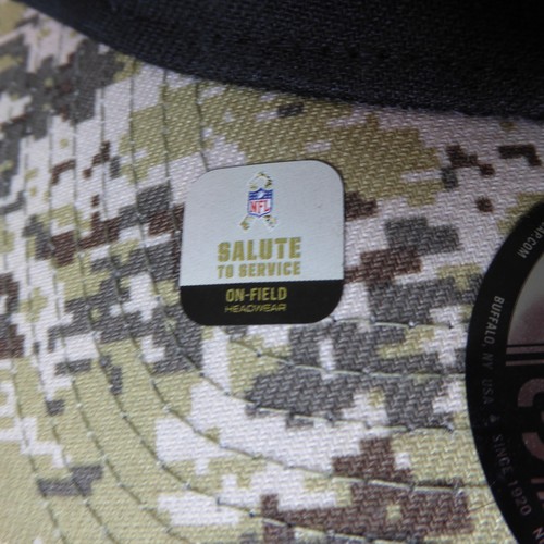 New Era New York Giants NFL Salute to Service Camo Black 39Thirty Med/Large Cap - Bild 7 von 13