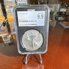2020 American Silver Eagle $1 • NGCX MS 9.9 • 1 oz .999 Fine Silver • GSN Label