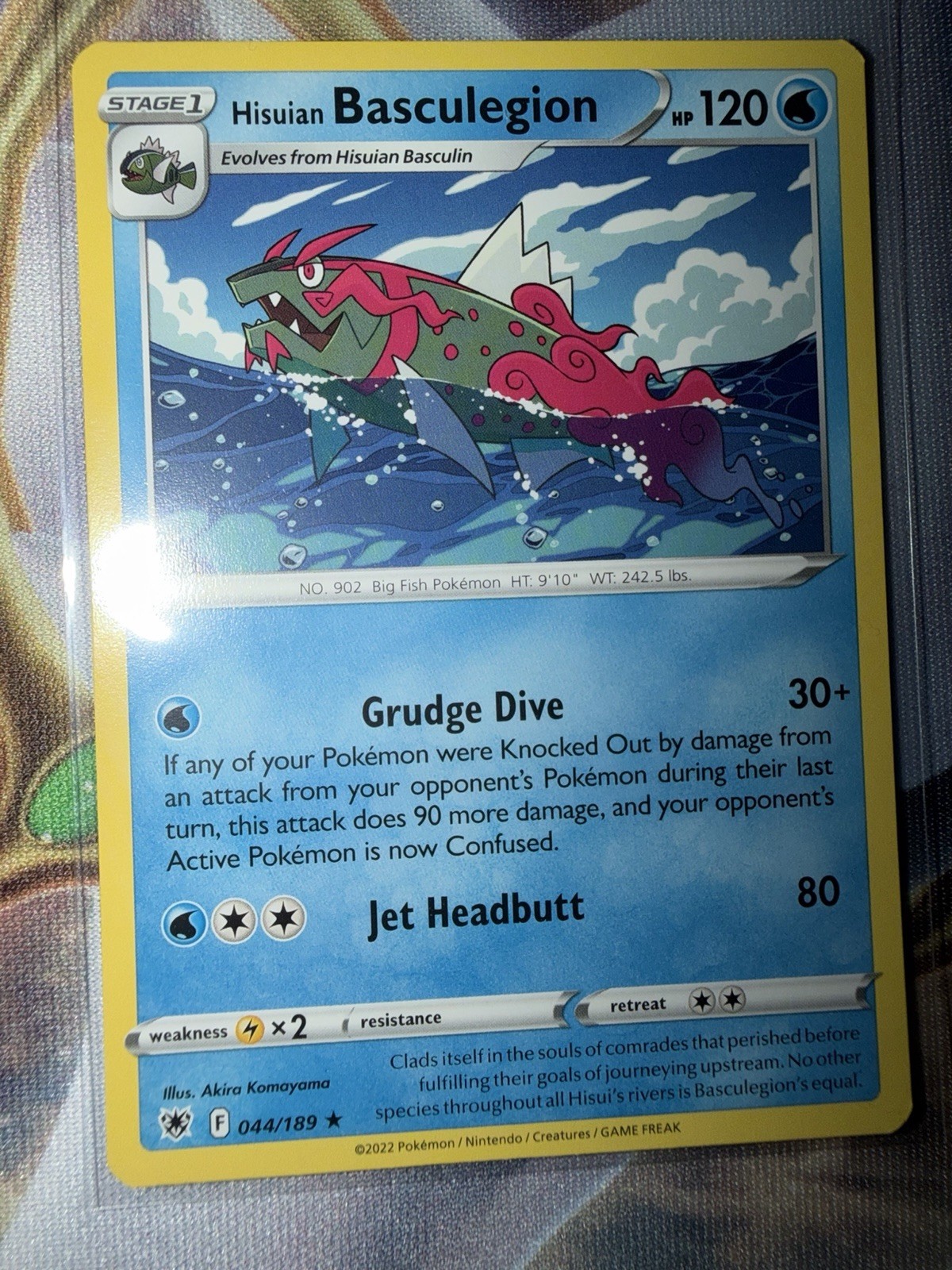 💫Pokemon TCG - Hisuian Basculegion - 044/189 - Rare - Astral Radiance - NM💫