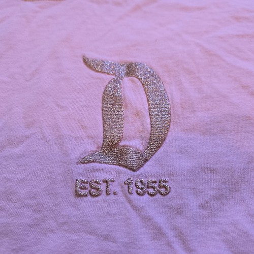 Disneyland Resort Spirit Jersey Adult S Pink Peach Rose Gold Glitter Letters - Picture 4 of 8