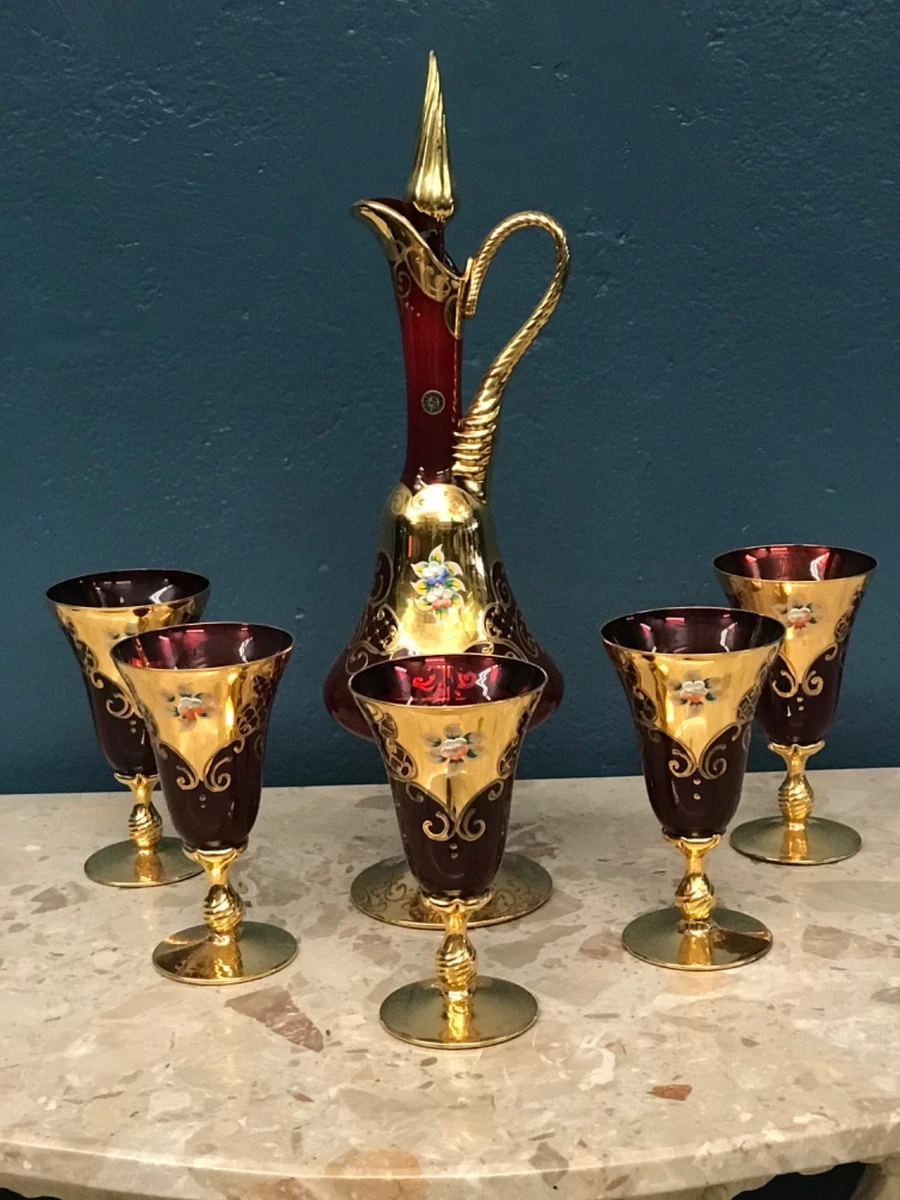 Venetian Glass Decanter Italian Art for sale | eBay