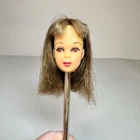 Vintage 1960's Mattel Francie# 1140 Brunette- HEAD ONLY Painted lash line TLC