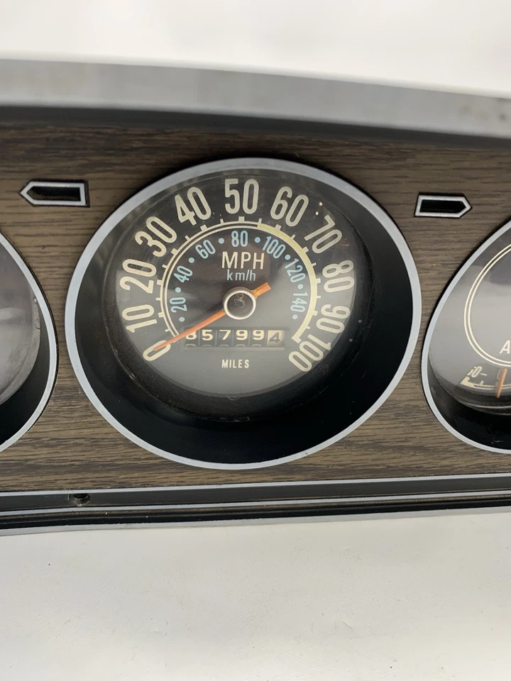 Cuadro de instrumentos Speedo 73-85 AMC Jeep J10 Cherokee Wagoneer 100 Mph Foto 3 de 4