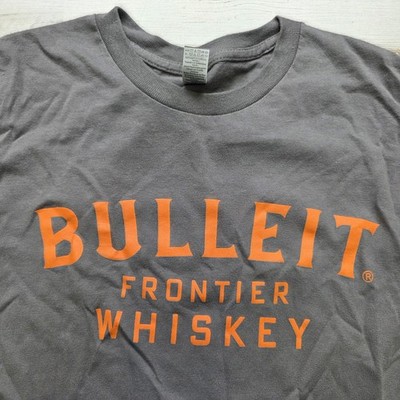 BULLEIT Frontier Kentucky Bourbon Whiskey Promo T Shirt Size SMALL