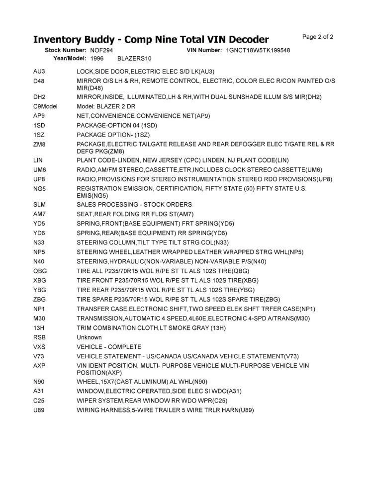Automatic Transmission AWD Fits 96-97 ASTRO 2682710 - Image 4 of 4