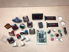 Joblot  of Fruit Machine Items, Buttons, Coin Insert Bezel, JPM Impact Sound PCB