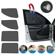 4Pcs Magnetic Car Window Sun Shade Cover Mesh Shield UV Protection AccessoriesCW