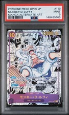 PSA 9 One Piece Monkey D. Luffy Nika Gear 5 OP05-119 SEC Manga Alt Art Japanese