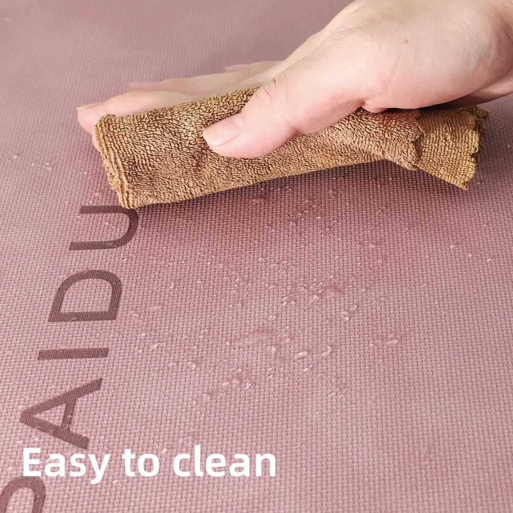 Non-slip extra thick high-resiliency professional POE yoga mat anti-tear