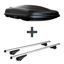 Dachbox Topbox TopBox 480 + Dachträger Menabo Tiger für VW Golf 7 Sportsvan AM1