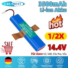 14.4V Li-ion Akku Für Zaco V3 V40 V5s Pro V5x ILIFE V3s Pro V50 V8s X750 3500mAh