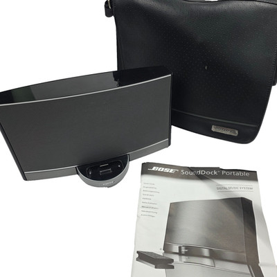 Bose SoundDock Portable Speaker Dock, Manual, Case - No charger or remote