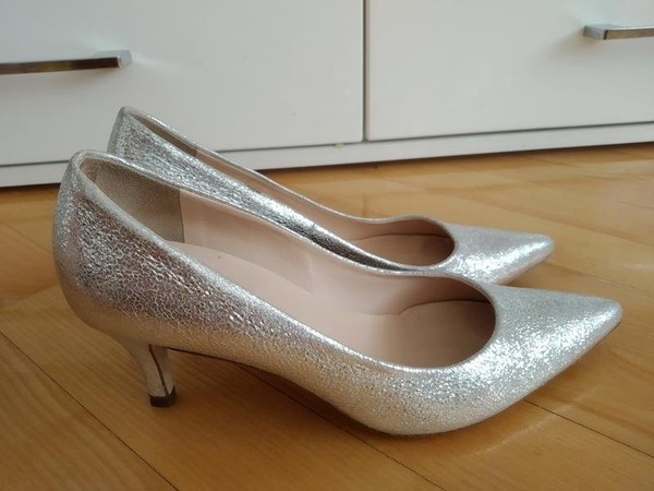 Women Peter Kaiser Heels Silver 37.5