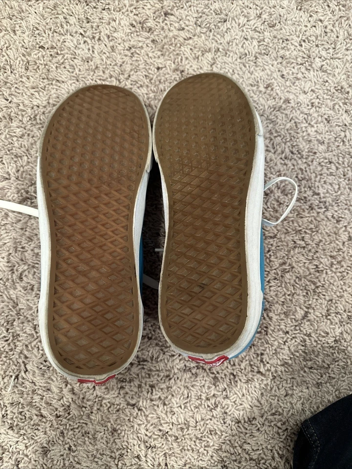 Custom Old Skool Vans - Sky Blue Size 13 Mens - Image 3 of 4