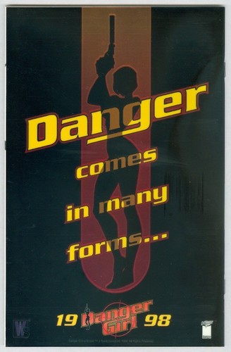 DANGER GIRL #1 CAMPBELL CHROMIUM A GO-GO VARIANT RARE HTF NM- - Picture 2 of 2