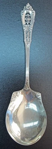 Wallace Sterling Rose Point Salad / Casserole Serving Spoon