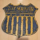 vintage very rare  GUY MARVIN Armored Car Service Sign 16x16