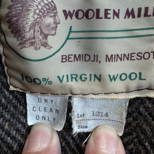 Bemidji Woolen Mills Vintage Tweed Wool Cloak Coat Cape Steampunk Academia O/S - Picture 6 of 10