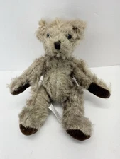 Vintage Shaggy Brown Teddy Bear Russ Berrie & Co Mini 6” Stuffed Plush