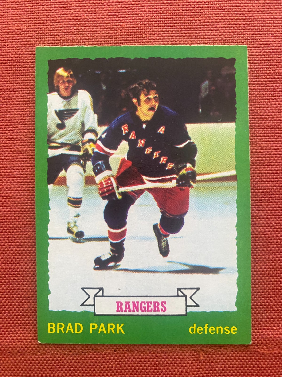 1973-74 O-Pee-Chee Brad Park NHL Hockey Card #165 Dark Back