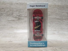 Professional Wooded Fingerboard Mini Skateboard -  RED LIPS 