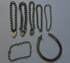 Sterling Silver 925 Jewellery Bundle Joblot - 113g - Bracelets