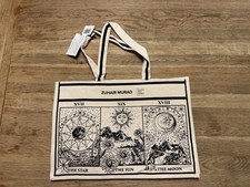 Zuhair Murad Designer Beige Ivory Tote Canvas Shopping Bag Of Ethics BNWT