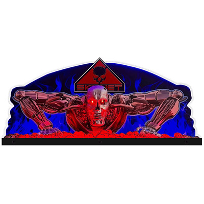 Terminator 2 Judgment Day Pinball Acrylic LED Topper for Pinball Machine