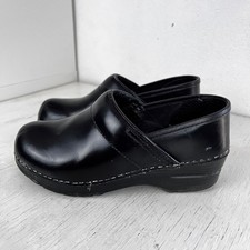 Dansko professional shiny black slip on clogs size 36 US size 6.5