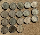 Lot of 18 Canadian 80% Silver Dimes 1943 - 1963