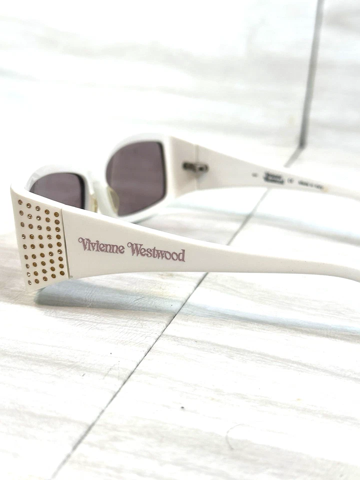 Óculos de sol vintage Vivienne Westwood VW52402 branco - Imagem 2 de 4