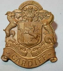 GENUINE WW1 CARDIFF PALS BATTALION 11th WELSH MILITARY COLLAR BADGE WORLD WAR I