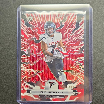 Bijan Robinson NUMBER MATCH/COLOR MATCH Topps 2026  #5 Red Parallel Serial /199