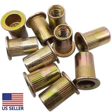 50PCS M8 x 1.6 x 18mm LFK Steel Rivet Nut Rivnut Insert Nutsert