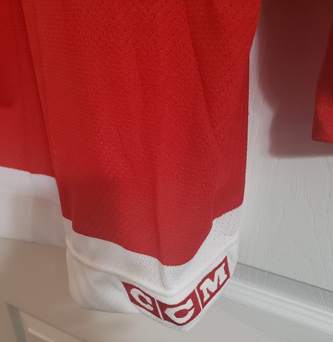 Maglietta da hockey Gordie Howe Firmata Detroit Red Wings - ROSSA - Foto 7 di 10