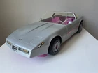 Vintage Mattel 1983 BARBIE Gray Purple Pink Corvette Convert. 20”L Toy Car Flaws