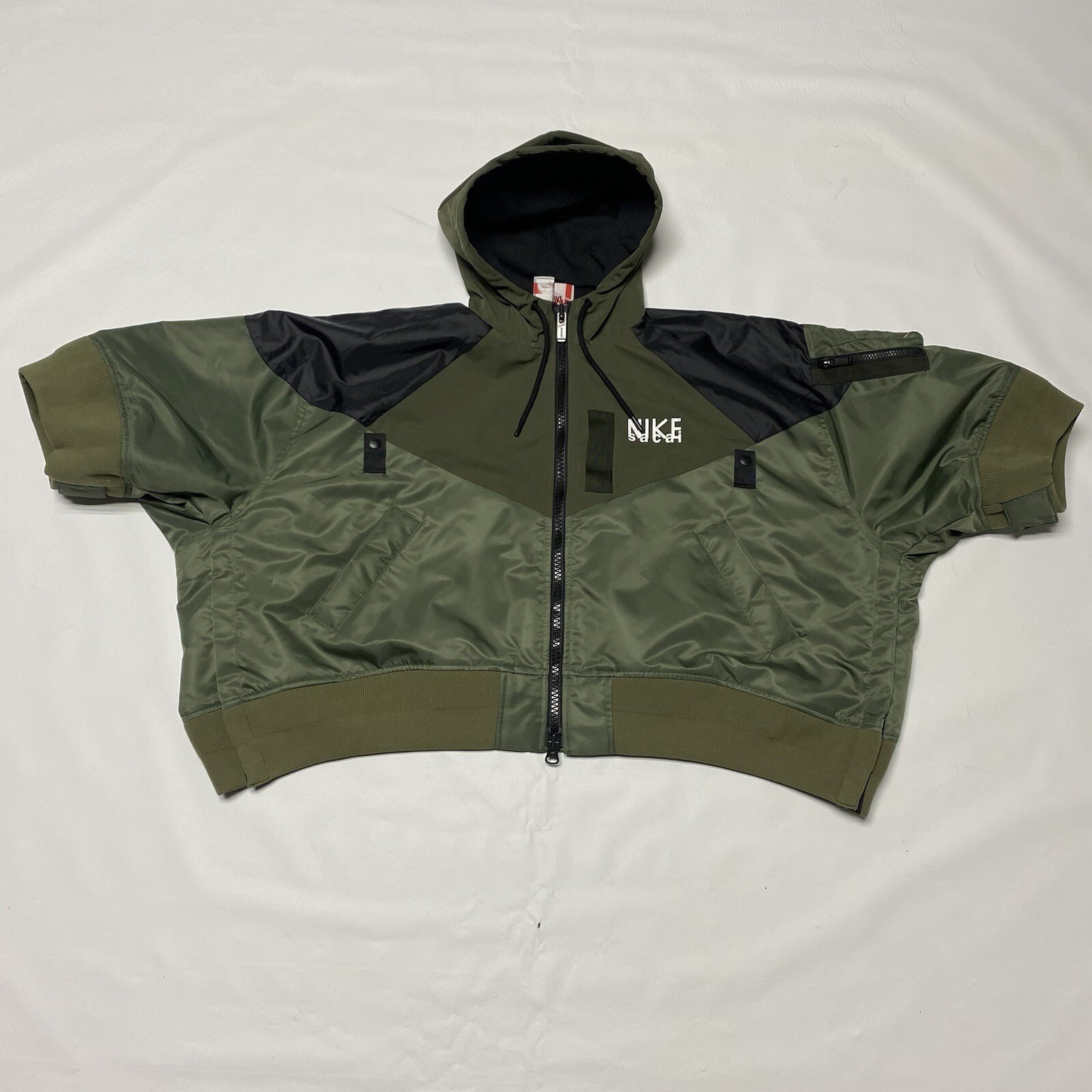 SACAI X NIKE Nike Lab x Sacai giacca donna full zip con cappuccio maniche corte verde M DQ9048 321