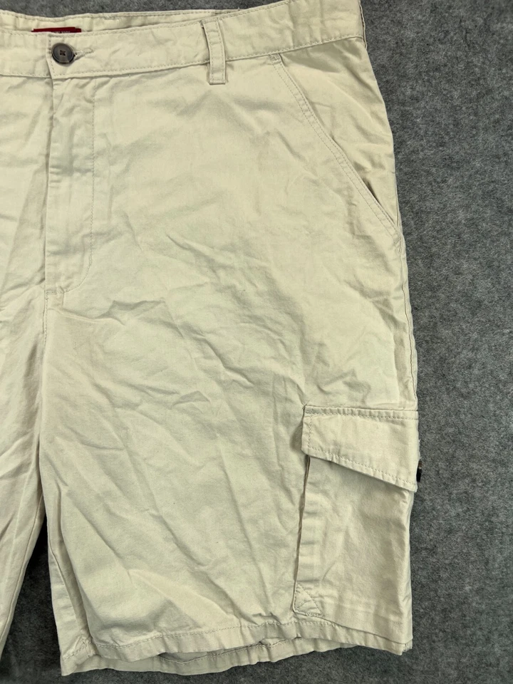 Merona Cargo Shorts Mens 42 Khaki Utility Pockets 10" Chino Casual Workwear 1 - Image 4 of 4