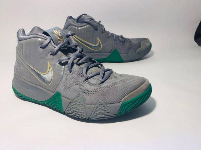 gray and green kyrie 4