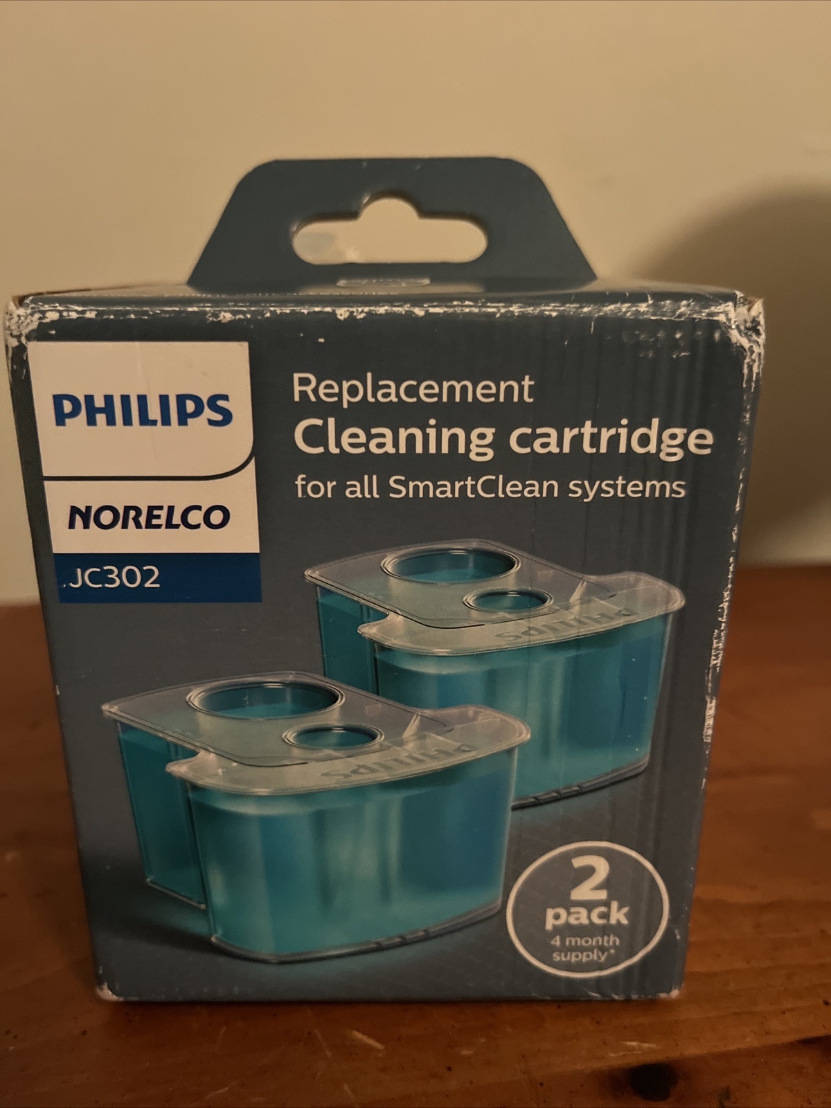 Philips Norelco JC302 Smartclean Replacement Cleaning Cartridges (2)New