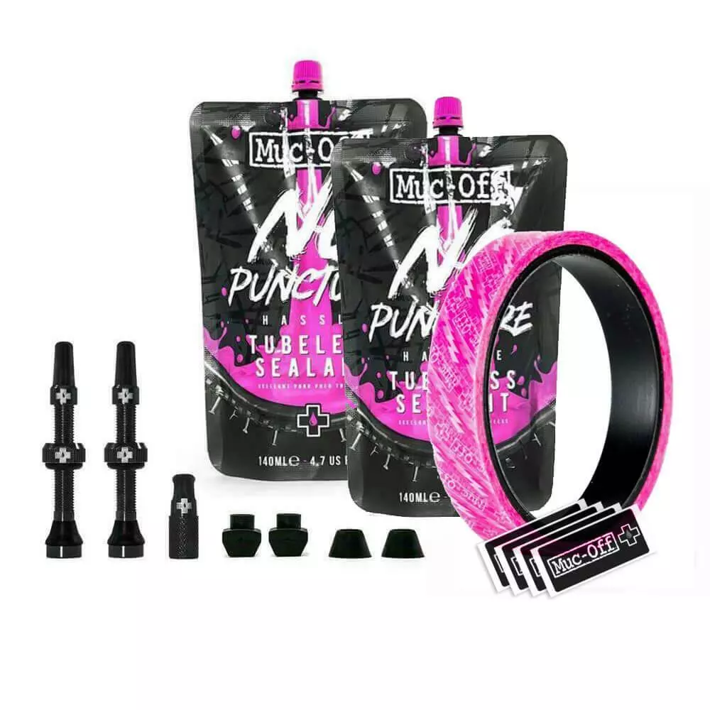 Muc Off Ultimate Tubeless Setup Kit XC MTB 23 - 25mm - Black 5037835204841