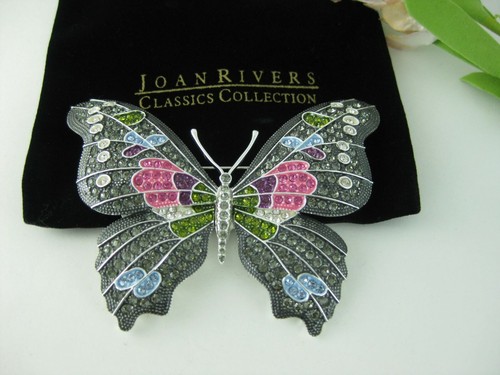 Joan Rivers Fantasy Butterfly Crystal 