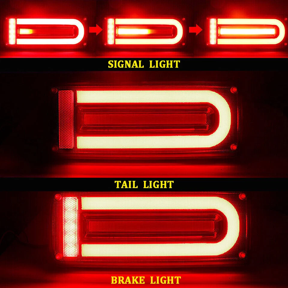 LED Taillights Tail Lights For 1999-2018 Mercedes Benz W463 G63 G550 G55 G500 - Image 2 of 4