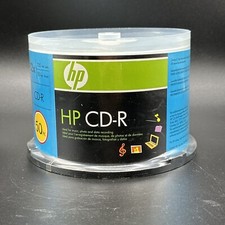 HP CD-R Data Writable Blank CD 52x 700mb - New 2007 Stock NOS VTG 50 Pack
